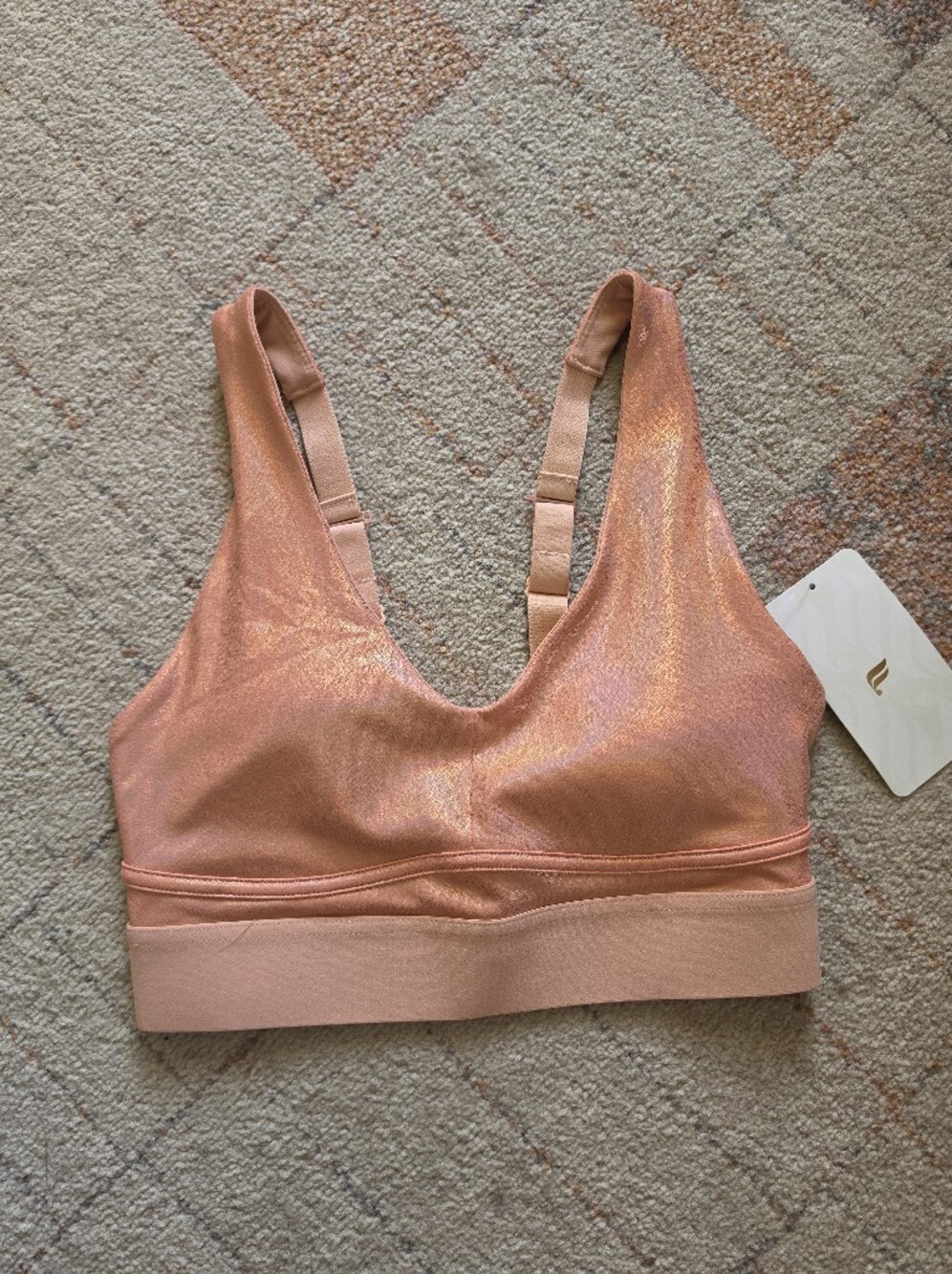 NWT Fabletics All Day Everyday Iridescent Sports Bra Size Small